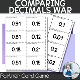 Comparing Decimals War Card Game TEKS 5.2b Math Station Math Game