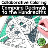 Comparing Decimals to the Hundredth Collaborative Coloring