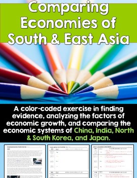 Preview of Comparing Economies of South & East Asia: A Color-Coding Activity