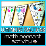 Comparing Fraction Size Math Pennant Activity