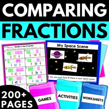 Preview of Comparing Fractions 3rd Grade | 3.NF.3 | 3rd Grade Fractions