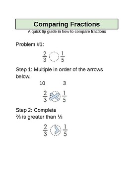 Preview of Comparing Fractions