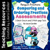 Comparing Fractions Tests (Penguin Fractions)