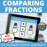 Boom Cards Compare Fractions Winter