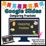 Comparing Fractions Butterfly Method GOOGLE Slides Task Cards