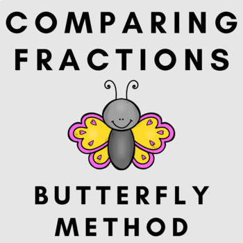 Preview of Comparing Fractions: Butterfly Method (Google Slides)