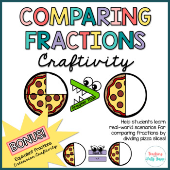 Preview of Comparing Fractions Craftivity | Equivalent Fractions Craftivity