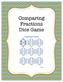 Comparing Fractions Dice Game