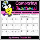 Comparing Fractions | Fractions Worksheets