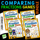 Comparing Fractions Games Bundle | Comparing and Ordering Fractions Activities