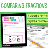 Comparing Fractions - Like and Unlike Denominators - Pract