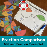 Comparing Fractions Mat & Pieces Set: Hands-On Activity