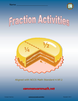 Preview of Comparing Fractions - NCCS Math 4.NF.2