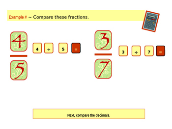 Preview of Comparing Fractions (Quick Math Review and Handout)