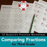 Comparing Fractions: Standards-Based Worksheet for Grade 3