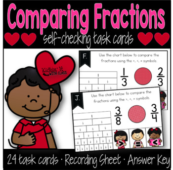 Preview of Comparing Fractions Task Cards