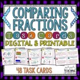 Comparing Fractions Task Cards | Digital and Printable