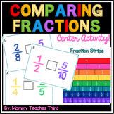 Comparing Fractions Task Cards | Fraction Center Activity