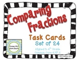 Comparing Fractions Task Cards - Set of 24 Common Core Aligned