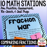 Comparing Fractions Stations