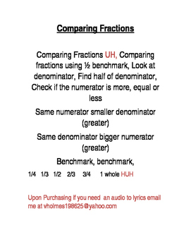 Preview of Comparing Fractions Using 1/2 Benchmark