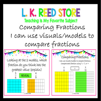 Preview of Comparing Fractions Using Models