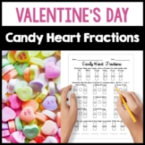 Comparing Fractions Valentine's Day Candy Hearts Activity 