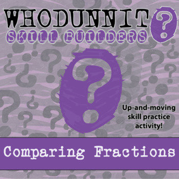 Preview of Comparing Fractions Whodunnit Activity - Printable & Digital Game Options