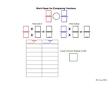 Comparing Fractions (Work Paper)