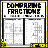 Comparing Fractions With Uncommon Denominators Worksheets