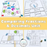 Comparing Fractions and Decimals Lessons (Math SOL 5.2) {D