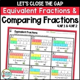 4th Grade Comparing Fractions and Equivalent Fractions for