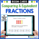 Comparing Fractions & Equivalent Fractions BOOM Cards STAA