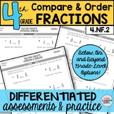 Comparing Fractions and Ordering Fractions Differentiated Assessments Practice