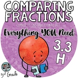 Comparing Fractions for 3rd Grade TEKS 3.3H - like denomin
