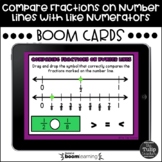 Comparing Fractions on Number Lines with Like Numerators B