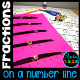 Comparing Fractions on a Number Line - Worksheets & Hands-