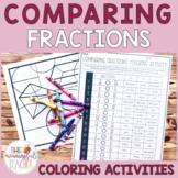 Comparing Fractions (unlike denominators) Coloring Activity