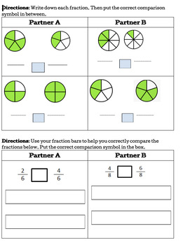 Comparing Fractions with Common Denominators by ABCMath | TPT