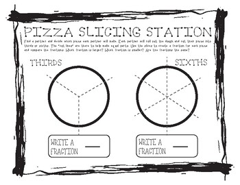 Preview of Comparing Fractions with Pizza #2