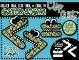 Comparing Gators Glitter Clip Art