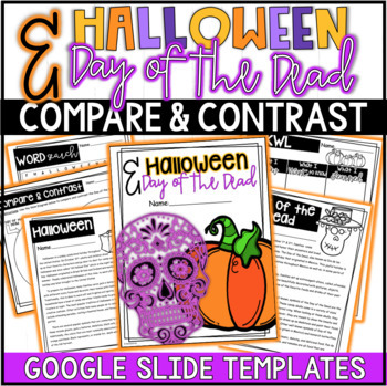 Preview of Halloween Writing Activity - Compare & contrast Halloween and Day of the Dead