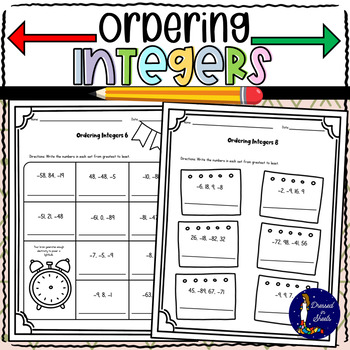 Preview of Ordering Integers