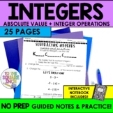 Comparing Integers, Absolute Value & Operations with Integ