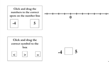 Preview of Comparing Integers - Digital Activity