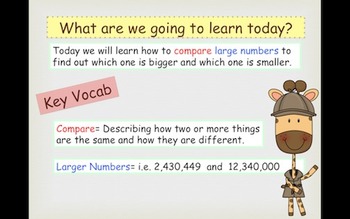 Preview of Comparing Larger Numbers