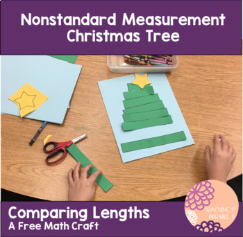 Preview of Comparing Lengths Christmas Tree Craft