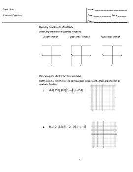 Linear To Quadratic Worksheet 142 - Promotiontablecovers
