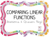 Comparing Linear Functions - Stations and Answer Key