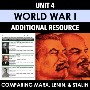 Preview of Comparing Marx, Lenin, and Stalin